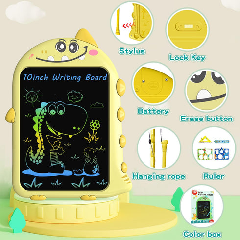 Toddler Toys LCD Writing Tablet?10 inch Dinosaur Doodle Board Educational Travel Toys for Birthday Gift for Boys Girls 2 3 4 5 6 Years Old...