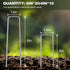 30 Pcs Galvanized Landscape Staples Metal Garden Stakes Heavy Duty for Ground Cover, U-Shaped Pins Yard Stakes Weed Barrier Fabric, Garden Hose, D...