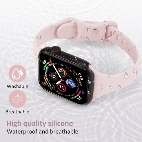 ORIbox Compatible with Apple Watch Bands 45mm 44mm 42mm, Soft Silicone Sports Wristband for iWatch Series SE 8 7 6 5 4 3 2 1 for Women Men...