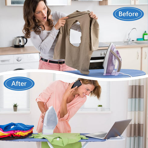 Cunhill 2 Pieces Ironing Shoe Cover Ironing Accessories Iron Soles Aluminum Material Electric Iron Assistant Tool Safe Slip on for Electric Sole Q...