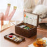 Mini Hinge Clips Dollhouse Furniture Jewelry Wooden Box Cabinet Door Brass Hinges Miniature Accessories Wooden Music Box Wine Case Hinge with Scre...