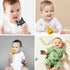Teething Toys for Babies, PAPACHOO 2 Pack Halloween Soft Silicone Baby Soothing Teether Chew Toys (Orange & Kitten)...