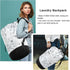 White Marble Laundry Bag Large Heavy Duty Laundry Backpack for College Students Laundry bag with Shoulder Straps Washable for Camp Traveling Water...