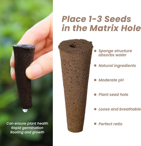 Cunhill 100 Pcs Hydroponic Plant Grow Sponges Pods Kit Root Plant Basket Seed Planting Kit Replacement Pod Cups Pot Hydroponic Pods for Garden Ind...