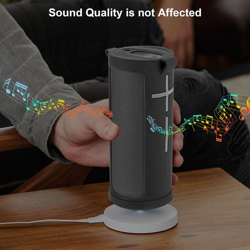 TXEsign Silicone Case Cover for Ultimate Ears Boom 3 Bluetooth Speaker, Travel Carrying Protective Skin Sleeve Speaker Cover with Handle Strap and...