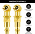 2 Packs Closed Ball Air Chucks, Tire Inflator Gauge Nozzle for Tire Inflator Gauge, Portable Ball Air Chuck with 1/4" NPT Standard Quick Plug,Air ...
