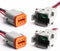 2 Pack Deutsch DT 8 Pin Connector, Waterproof Electrical Connector Male and Female Plug Wiring Harness with 16AWG 8 Wires for Car Truck Boats LED...