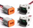 2 Pack Deutsch DT 8 Pin Connector, Waterproof Electrical Connector Male and Female Plug Wiring Harness with 16AWG 8 Wires for Car Truck Boats LED...