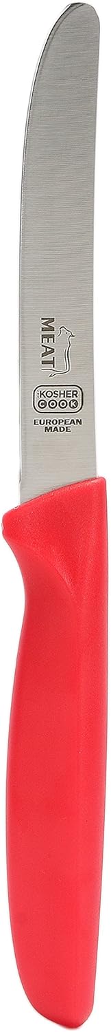 Kitchen Knife 3-Piece Set – 4.5 inches - Steak and Vegetable Knife - Razor Sharp Curved Tip, Straight Edge - Color Coded Kitchen Tools...