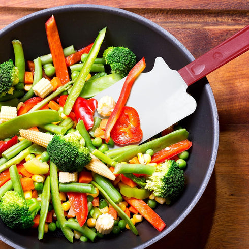 Silicone Rubber Spatula Set 3, High Heat Resistant Silicone Scraper Pack of 3, Commercial Spatula for Cooking, Commercial Grade Butter Scraper Set...