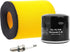 Road Passion Air Filter & Oil Filters & Spark Plugs Tune Up Kits Compatible with Suzuki Eiger 400 LT-A400 LT-F400 2002 2003 2004 2005 2006 2007...