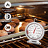 2.5“ Large Dial Oven Thermometer,Grilling and Cooking Thermometer- with Dual Scale and 360 Degree Rotary Hook, Easy to Read Large Reading Number S...