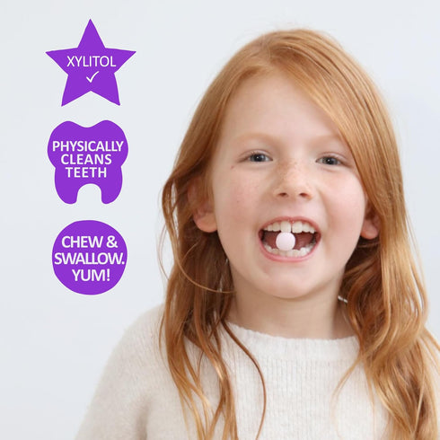 Jack N' Jill Tooth Sparkles - Tooth Cleaning Calcium Chews, Supports Teeth & Bone Development, Natural Flavors, with Xylitol, Vitamin D & Calcium,...