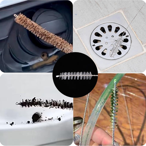 Flexible Drain Brush-Extra Long Pipe Inner Nylon Cleaner Tool for Cleaning Plumbing/Refrigerator/Sink Tube 150cm/59inch (2 PCS)...