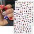 6Sheets Independence Day Nail Art Stickers 4th of July Nail Decals 3D Self Adhesive Nails Art Supplies Classics American Flag Eagle Heart Design S...