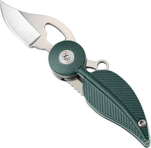 Pocket Knife Womens with Chain, Small Pocket Knife, Stainless Steel and Aluminum Alloy Handle, EDC Small Knife, Practical Key Accessories Creative...