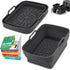 2Pcs Air Fryer Silicone Liners for Ninja SL401 /DZ401 /DZ550 8-10 QT, ddLUCK Air Fryer Accessories, Reusable Air fryer Pot Replacement Baking Tray...