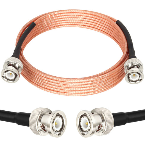 XRDS -RF BNC Cable 10 FT, 50 Ohm BNC cable BNC Male to BNC Male Cable BNC RG316 Antenna Cable for Antenna Scanners or Handheld Ham Radios etc....