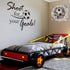 Soccer Wall Decal 3D Soccer Wall Decor Stickers for Room Decor Football Stuff Shoot for Your Goals Football Sticker for Kid Boy Bedroom Art Decora...