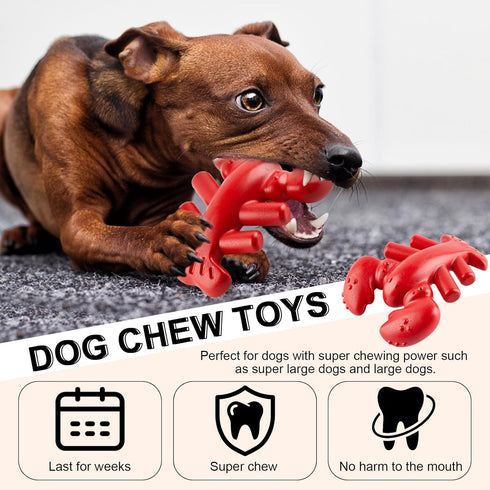 Dog Chew Toys, Interactive Dog Toys for Aggressive Chewers, Indestructible Dog Toys for Medium/Large Dogs, Great Gift for Pet...