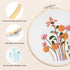 6 Sets Embroidery Kit for Beginners Embroidery Kit for Adults &Kids to Learn 28 Basic Embroidery Stitch Practice Kit,includes Stamped Flower Patte...