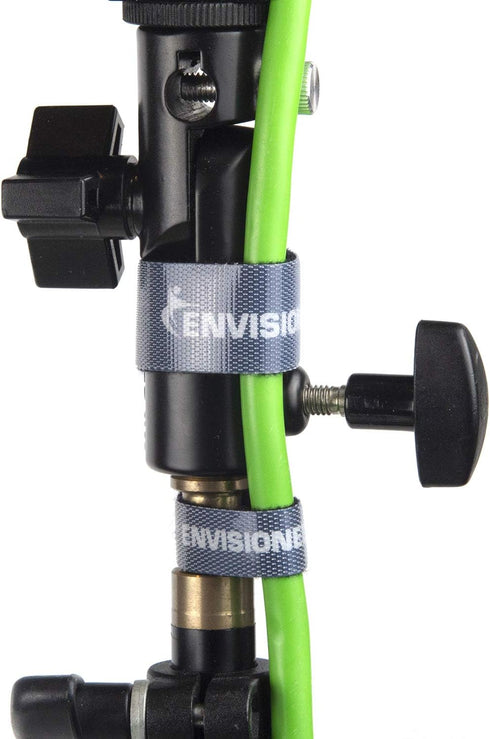 Reusable Cable Ties 1/2" x 4" Self-Gripping Strips Ready to Use Precut Straps for Cable Management and Organizing Cords 50 Pack (Black)...