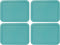 Pyrex 7210-PC 3-Cup Turquoise Rectangle Plastic Food Storage Lid, Made in the USA - 4 Pack...