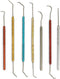 ENKAY - Dental Pick Set with Colored Handles, 7 Pieces...