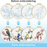 ERKOON 4 Sets Embroidery Kit for Beginners, Art Craft Handy Sewing Set Hummingbird and Flower Cross Stitch Starter Kits, DIY Embroidery Kits with ...