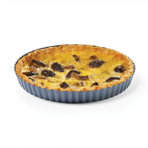 Fox Run Removable Bottom Non-Stick Tart and Quiche Pan, Loose Bottom Quiche Pan - 9.5-inch...