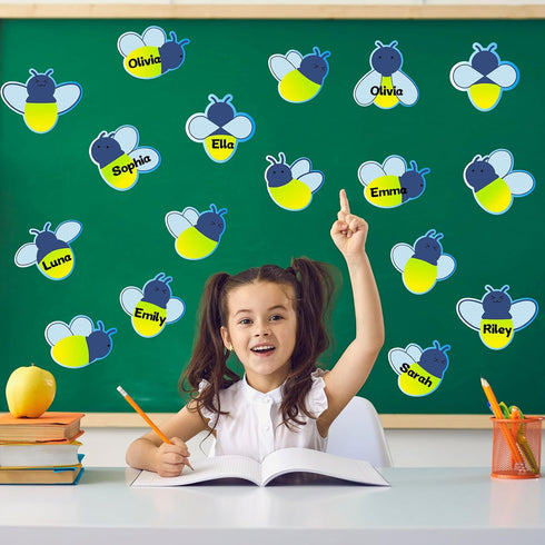 72 Pcs Firefly Cutouts Paper Firefly Bulletin Board Cutouts Firefly Shaped Die Cut for Classroom Decor Teachers Kids DIY Craft Firefly Theme Schoo...