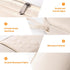 Electronics Organizer, OrgaWise Electronic Accessories Bag Storage Case Travel Waterproof Bag for Phones, Cables, Chargers (S2-Beige)...
