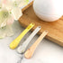 3 Pcs 2.3'' Metal Cosmetic Spoon Mini Makeup Spoon Makeup Spatula Eye Cream Reusable Applicator Facial Cream Mask Scoop Tool for Face Mask Cream M...
