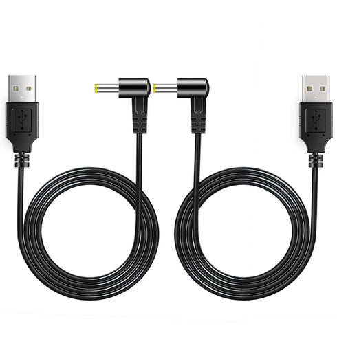2 Packs USB DC Cables for Panasonic K2GHYYS00002 HD Camcorder, Ideal Power Supply Replacement Charger Charging Cords for HC-V180K HC-V380K HC-V770...