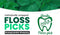 i-Smile Dental Floss Picks Individually Wrapped in Biodegradable Paper, Extra Mint Flavor, Promotes Gum Health, Shred Resistent...