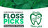 i-Smile Dental Floss Picks Individually Wrapped in Biodegradable Paper, Extra Mint Flavor, Promotes Gum Health, Shred Resistent...