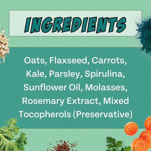 Plant-Based Spirulina Healthy Supplement & Dog Treat (5oz, 2-Pack) | Stop Grass Eating | Hypoallergenic, Chicken-Free Vegan Protein | Made in USA...