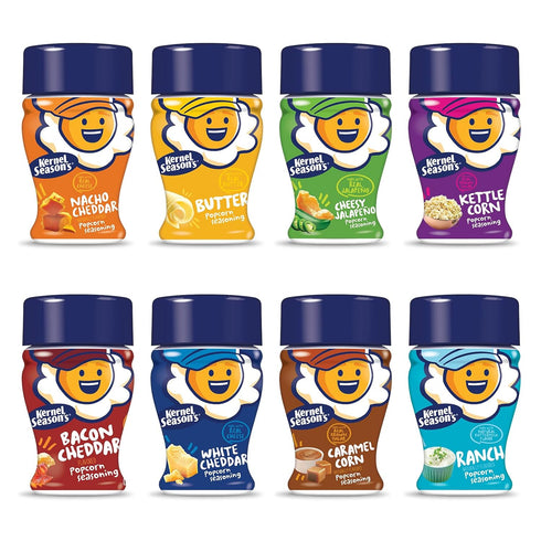 Kernel Season's Popcorn Seasoning Mini Jars Variety Pack, 0.9 Ounce (Pack of 8)...