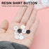 200Pcs Resin Buttons Children's Sweater Shirt Sewing Buttons, 11.5mm Transparent Round 4-Hole Buttons Decorative Button Accessories with Storage B...