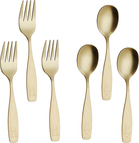 ANNOVA Kids Silverware Children's Safe Flatware Set Stainless Steel - Children Forks, Children Tablespoons, Toddler Utensils, Metal Cutlery Set fo...