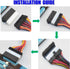 SUPERPLUS Right Angle ATX 24-Pin Female to Male Adapter for Desktop PC Power Supply - 90 Degree Cable...