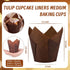 200PCS Tulip Cupcake Liners Parchment Baking Cups Muffin Wrappers Perfect for Birthday Parties, Weddings, Baby Showers, Catering, Restaurants Stan...