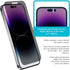 Tech Armor 1 Pack Privacy Ballistic Glass Screen Protector Compatible for Apple NEW iPhone 14 Pro Max 5G 6.7 Inch Tempered Glass 2022...