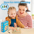 HONGDDY LED Busy Board, Wooden Sensory Toys for Toddler, Montessori Music Toy for Airplane, Travel Activity Educational Learning Toy, Busy Light S...