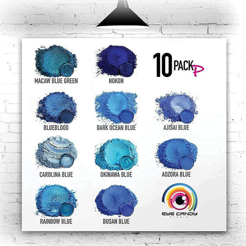 Eye Candy Pigments Premium Blue Mica Powder - Zaffre Blue (25gr) - for Epoxy, Resin, Soap, Paint, Woodworking, Acrylic Pouring, Bath Bombs, Fishin...