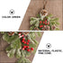 BESTOYARD Artificial 21.7in Christmas Teardrop Swag Pine and Pinecone Teardrop Door Swag Decoration for Holiday Wall Door Window Decor...