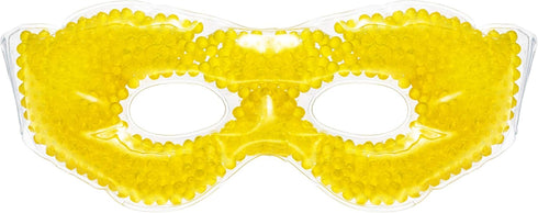 Eye See Gel Eye Mask, Yellow - Cold Compress Ice Pack with Gel Beads - Microwave Safe for Heat Therapy - Great for Puffy Eyes, Dark Circles, Dry E...