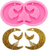 Super Glossy Moon Mermaid Silicone Mold Earring Epoxy Craft Silicone Molds Clay Mould DIY Necklace Jewelry Making Silicone Epoxy Molds Size S...