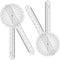 OIIKI 2PCS Goniometer Set,12" Goniometer, 360 Degree 12" Goniometer (Plastic)...