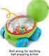 Fisher-Price Baby Crawling Toy Poppity Pop Turtle Push-Along Vehicle with Ball Popping Sounds for Infants Ages 6+ Months...